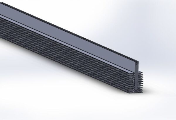 1281 AS 40mm wide Extruded heatsinks for lock-in retaining spring SK 589 3