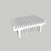 1388 AS 116.70mm wide Extruded Aluminium Heatsink for PCB Mounting 2