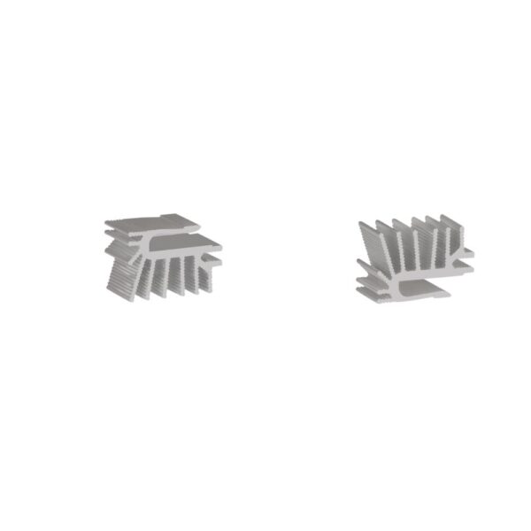 153 AS 22 mm wide Extruded Aluminium Heatsink for PCB Mounting SK 526 3